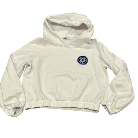 Emily Hsu Designs Tops - Emily HSU Designs Sweatshirt size L Hoodie in white Women's